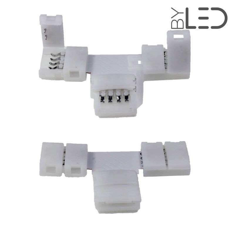 Jonction ruban LED RGB 10mm Click en T