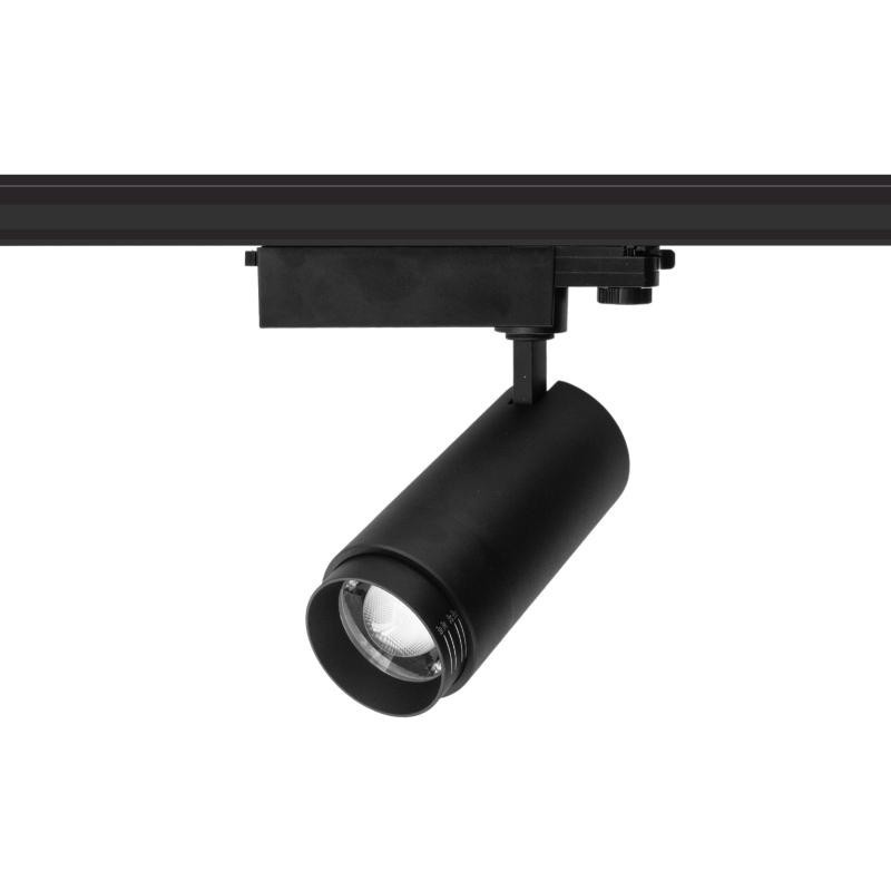 Spot LED sur rail à focale variable 30W - noir - Zooom 30