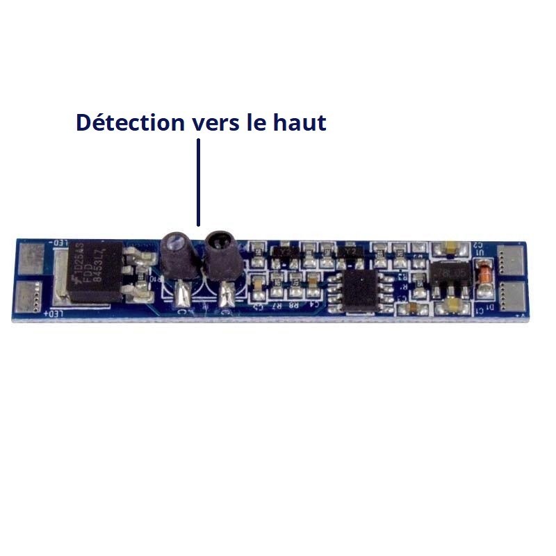 Détecteur sans contact de mains pour profilé ruban LED