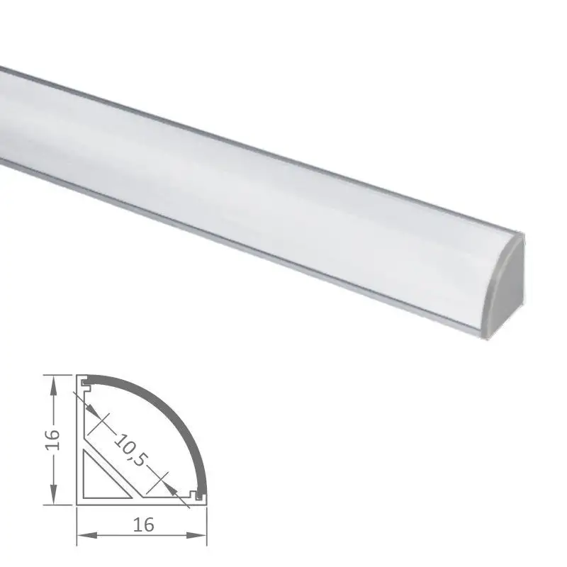 Profilé aluminium d'angle pour ruban LED par ByLED.fr Profilé aluminium d'angle pour ruban LED par ByLED.fr