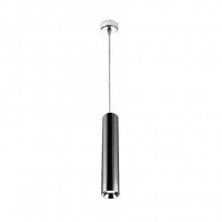 Luminaire suspendu longue 130 cm noir chromé