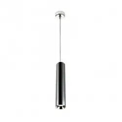 Luminaire suspendu longue 130 cm noir chromé