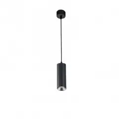 Luminaire suspendu GU10 115cm - noir sablé