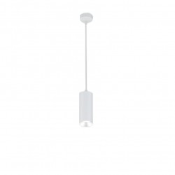 Luminaire suspendu GU10 115cm - Blanc sablé