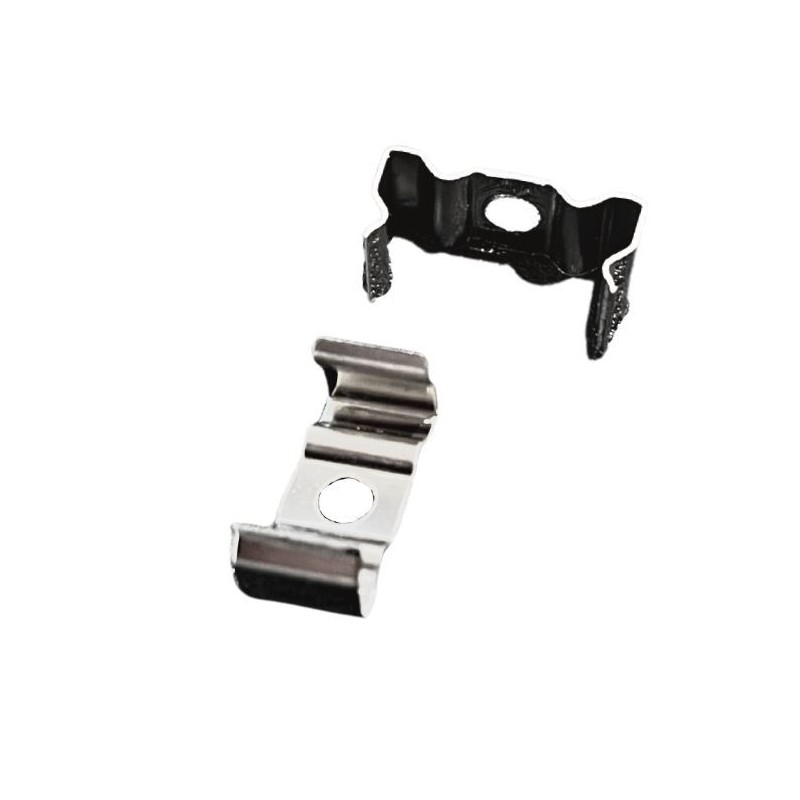 Clips de fixation pour profilé C06 Alu ou Blanc (la paire)