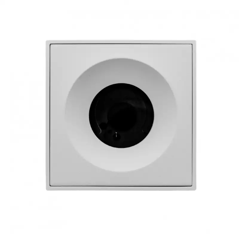 Applique GU10 cubique pour plafond - RT2020 - IP65 - Blanc Sablé - RUBYK