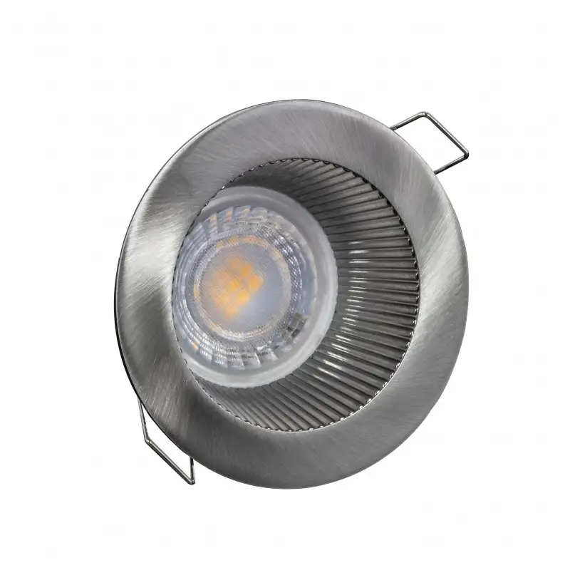 Spot encastrable anti-éblouissement nickel satiné IP20 pour LED GU10 – DEEEN