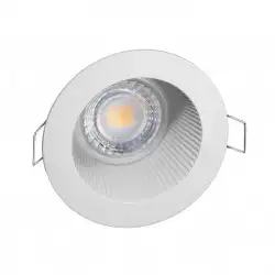 Spot encastrable anti-éblouissement blanc mat IP20 pour LED GU10 – DEEEN