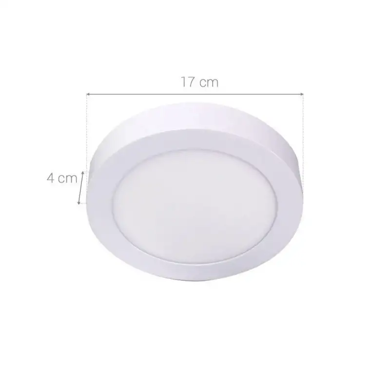Dalle LED ronde 12 W saillie - plafonnier - BONNY-12