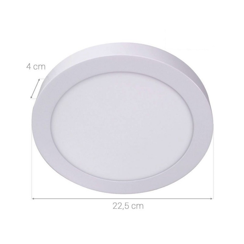 Dalle LED ronde 18 W saillie - plafonnier - BONNY-18