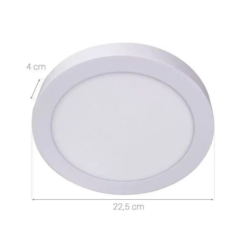 Dalle LED ronde 18 W saillie - plafonnier - BONNY-18