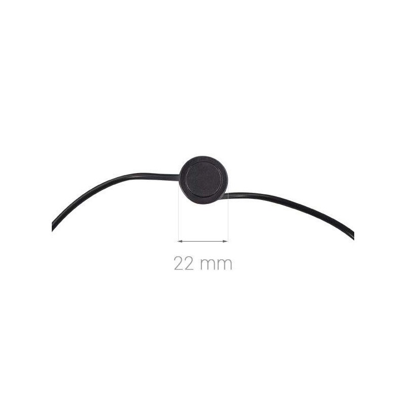 Interrupteur sensitif encastrable noir pour ruban LED