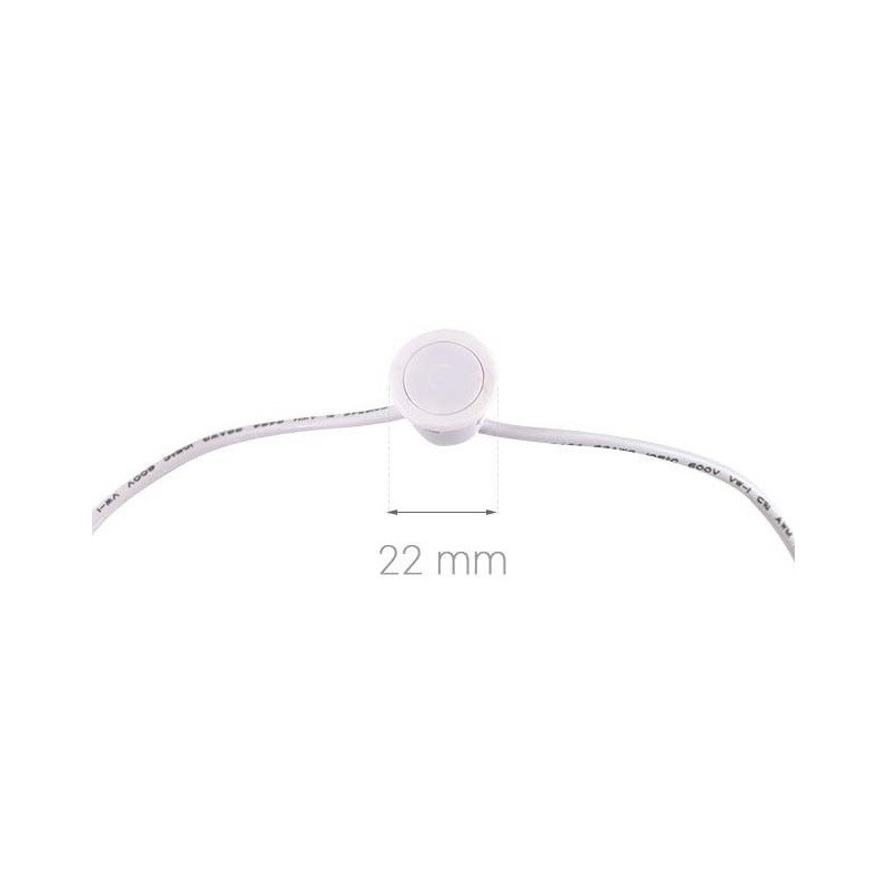 Interrupteur sensitif encastrable noir pour ruban LED