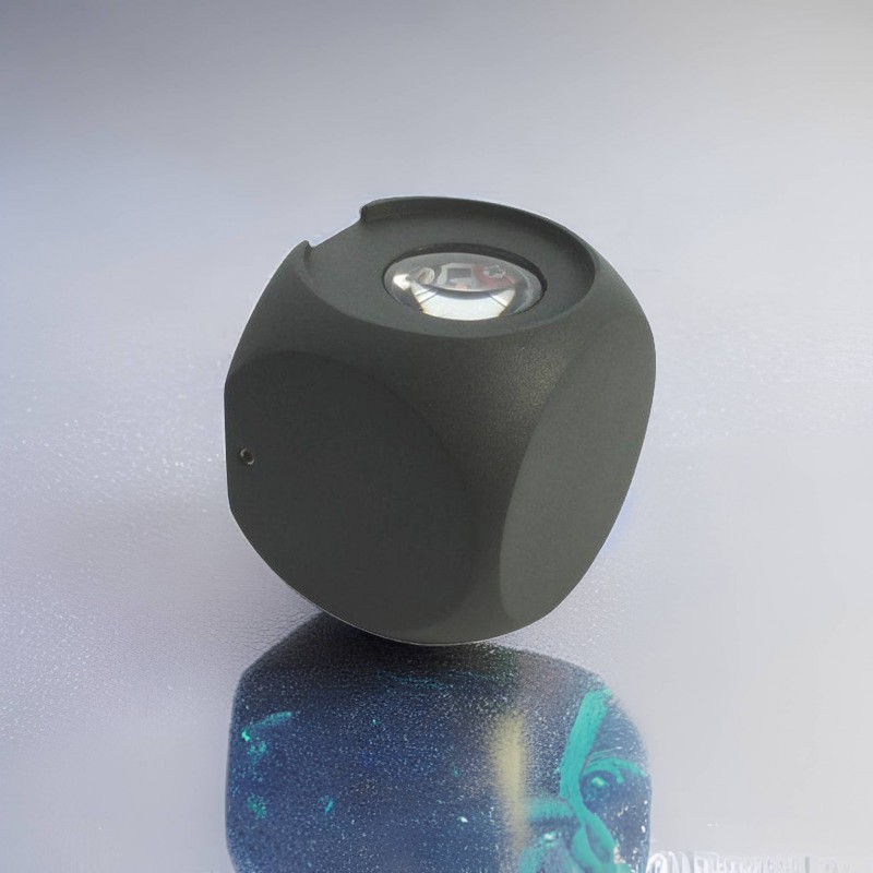 Applique LED murale up & down - A,thracite - 2x2W - Kubbe