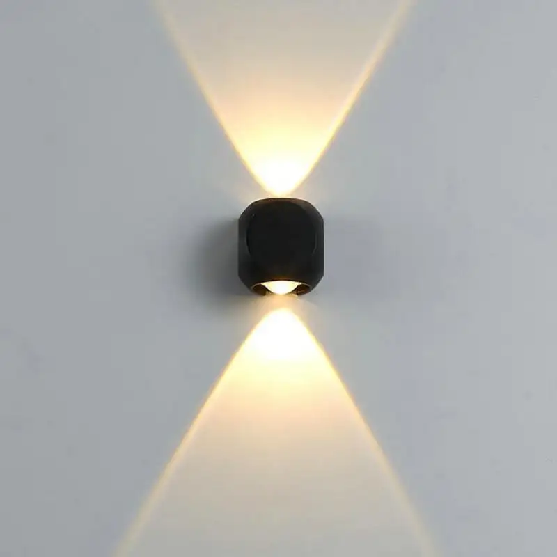 Applique LED murale up & down - A,thracite - 2x2W - Kubbe