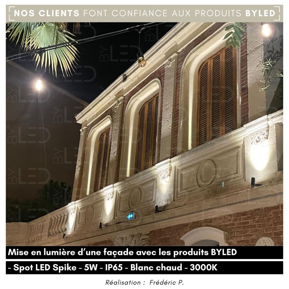 Spot LED COB à piquer - 5W - 230V - Noir - SPIKE 5 - Vue supplémentaire