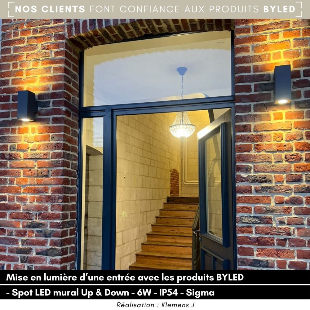 Applique LED murale extérieure Up & Down - 6W - 230V - Anthracite - SIGMA - Vue supplémentaire