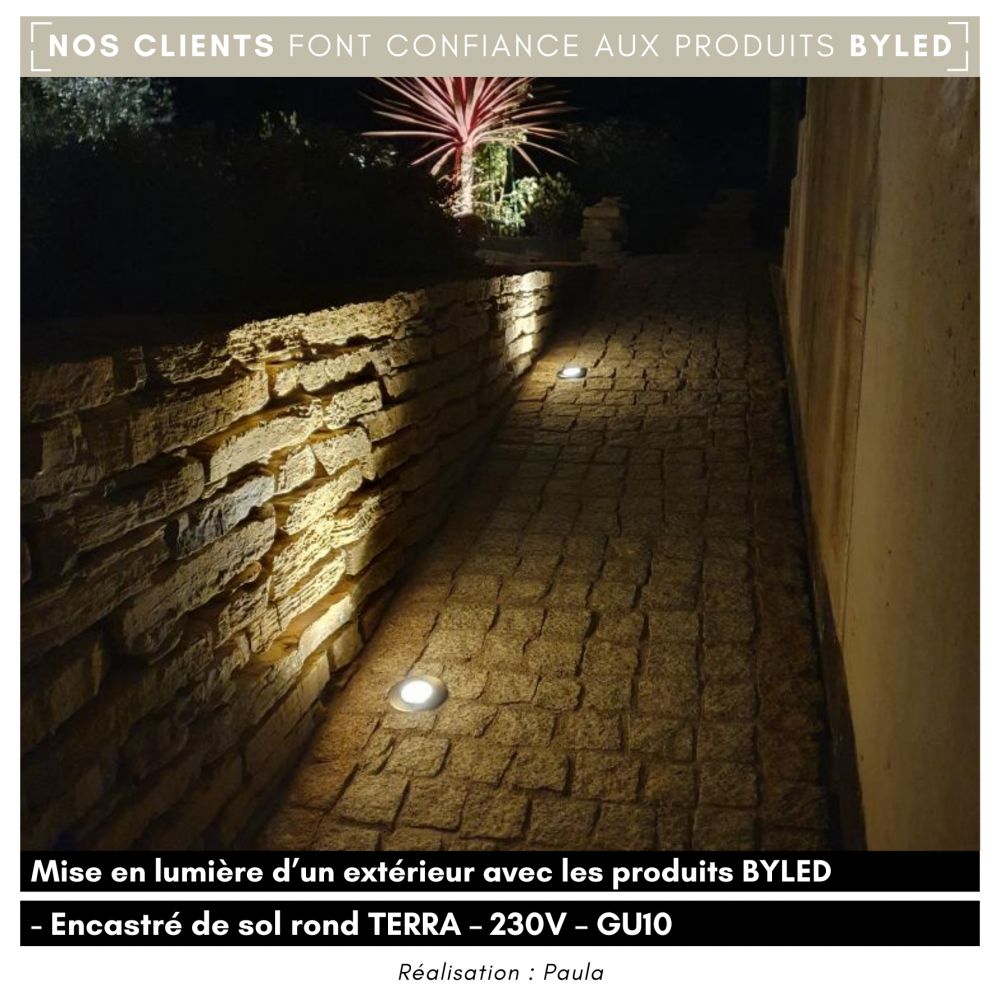 Spot LED encastré de sol rond sans GU10 - 230V - TERRA GU10 - Vue supplémentaire