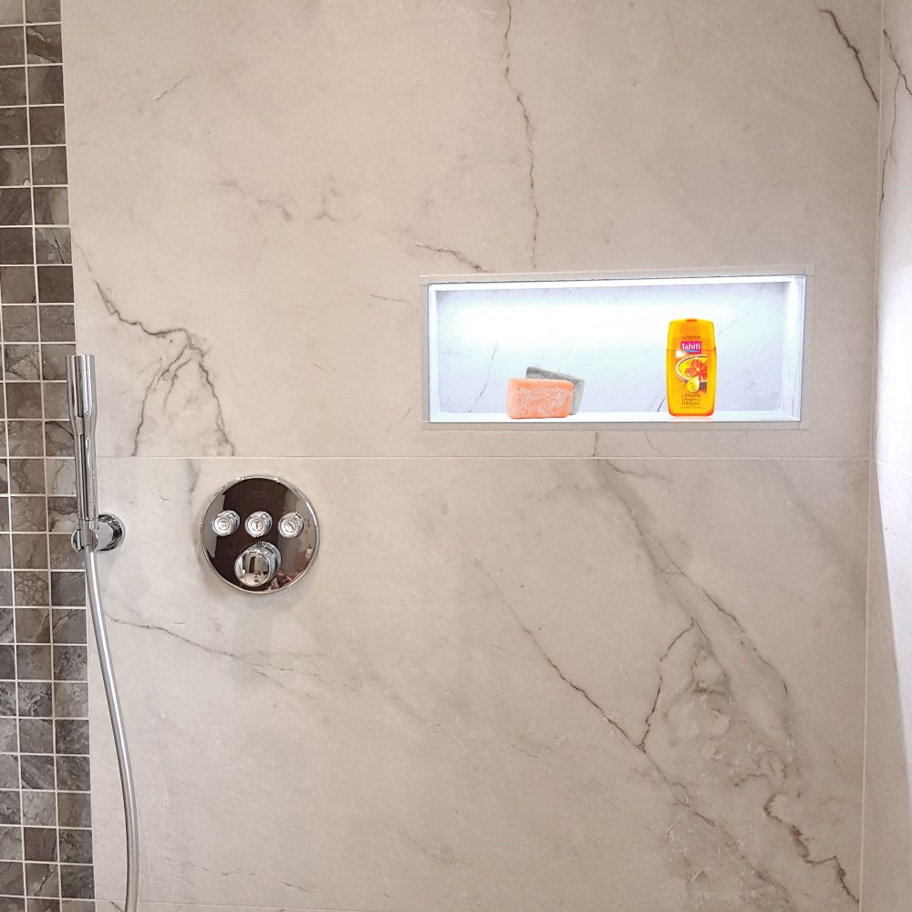 Profilé aluminium encastrable pour ruban LED - Diffuseur givré - E01 - CRAFT - Vue supplémentaire