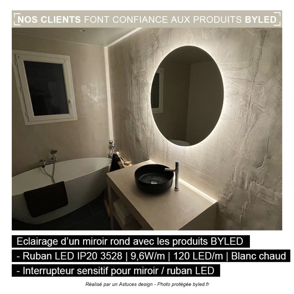 Interrupteur sensitif pour miroir - Vue supplémentaire