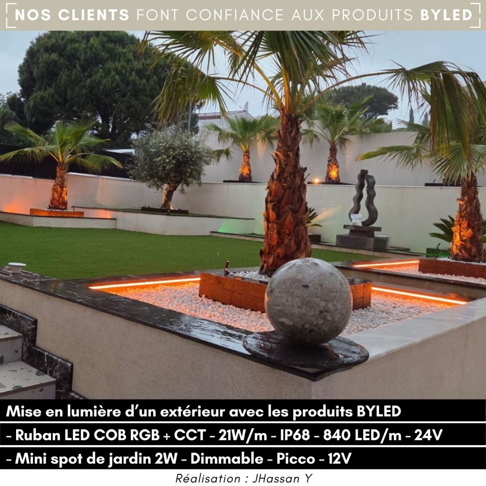 Mini spot de jardin dimmable - 2W - 12V - Corten - PICCO - Vue supplémentaire