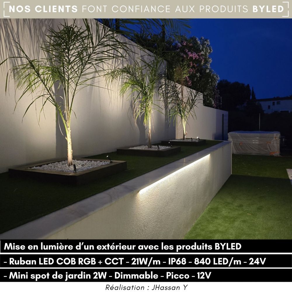 Mini spot de jardin dimmable - 2W - 12V - Corten - PICCO - Vue supplémentaire