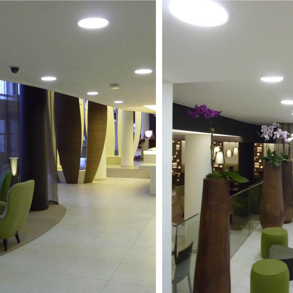 Dalle LED ronde 18 W encastrable - extra plate - SUNNY-18 - Vue supplémentaire