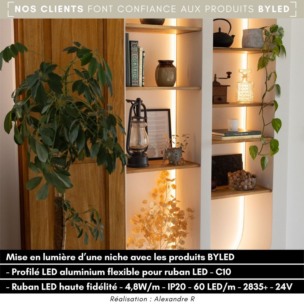 Profilé LED aluminium flexible pour ruban LED - C10 - CRAFT - Vue supplémentaire