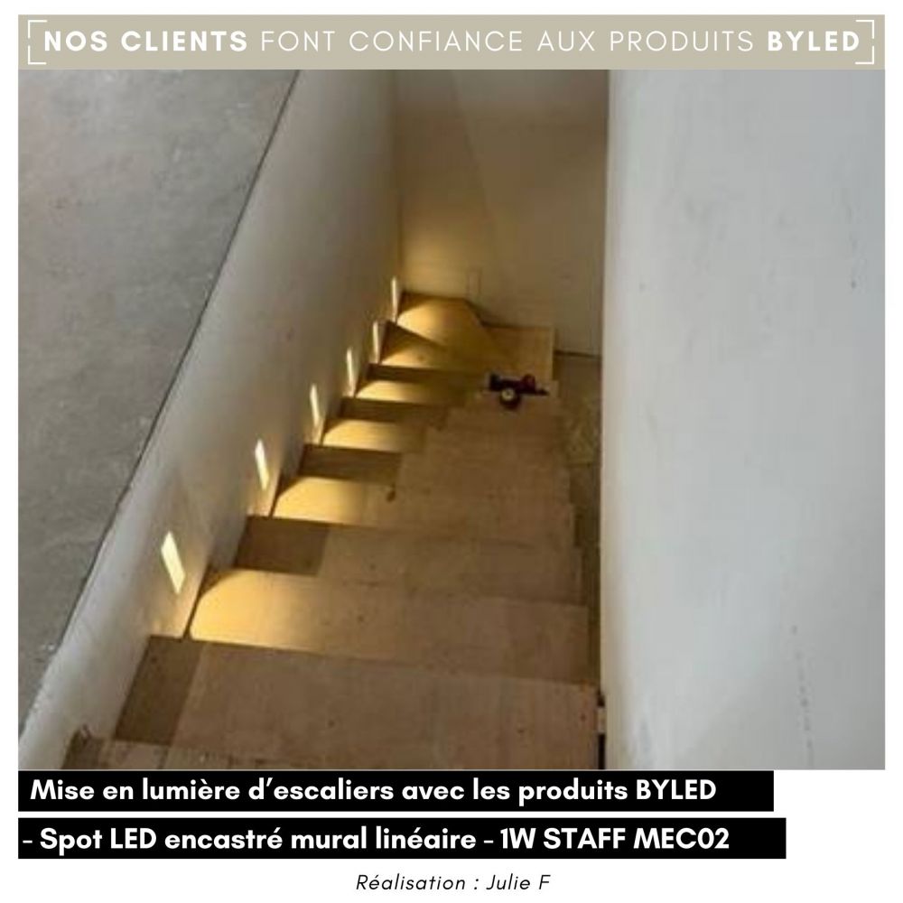 Spot LED encastré mural linéaire - 1W STAFF MEC02 - Vue supplémentaire