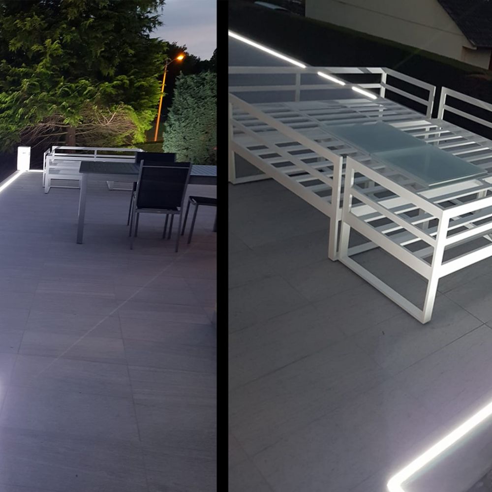 Profilé PVC étanche pour ruban LED - Diffuseur givré épais - O02 - CRAFT - Vue supplémentaire