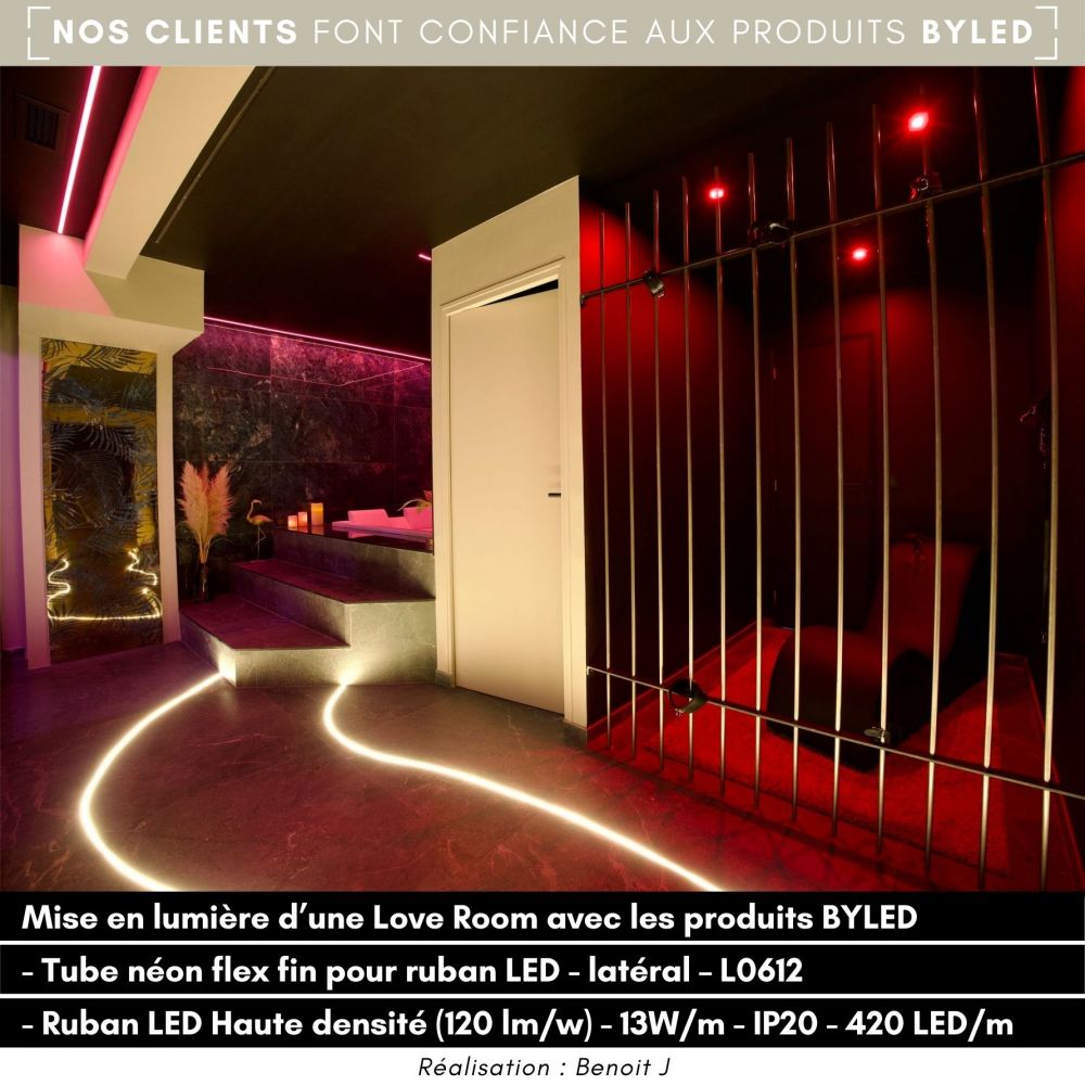 Ruban LED Haute densité (120 lm/w) - 13W/m - IP20 - Blanc - 420 LED/m - 2216+ - 5m - 24V - Vue supplémentaire