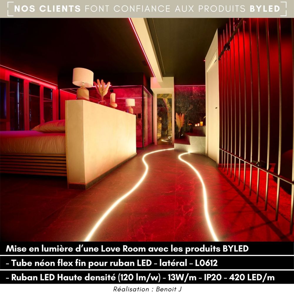 Ruban LED Haute densité (120 lm/w) - 13W/m - IP20 - Blanc - 420 LED/m - 2216+ - 5m - 24V - Vue supplémentaire