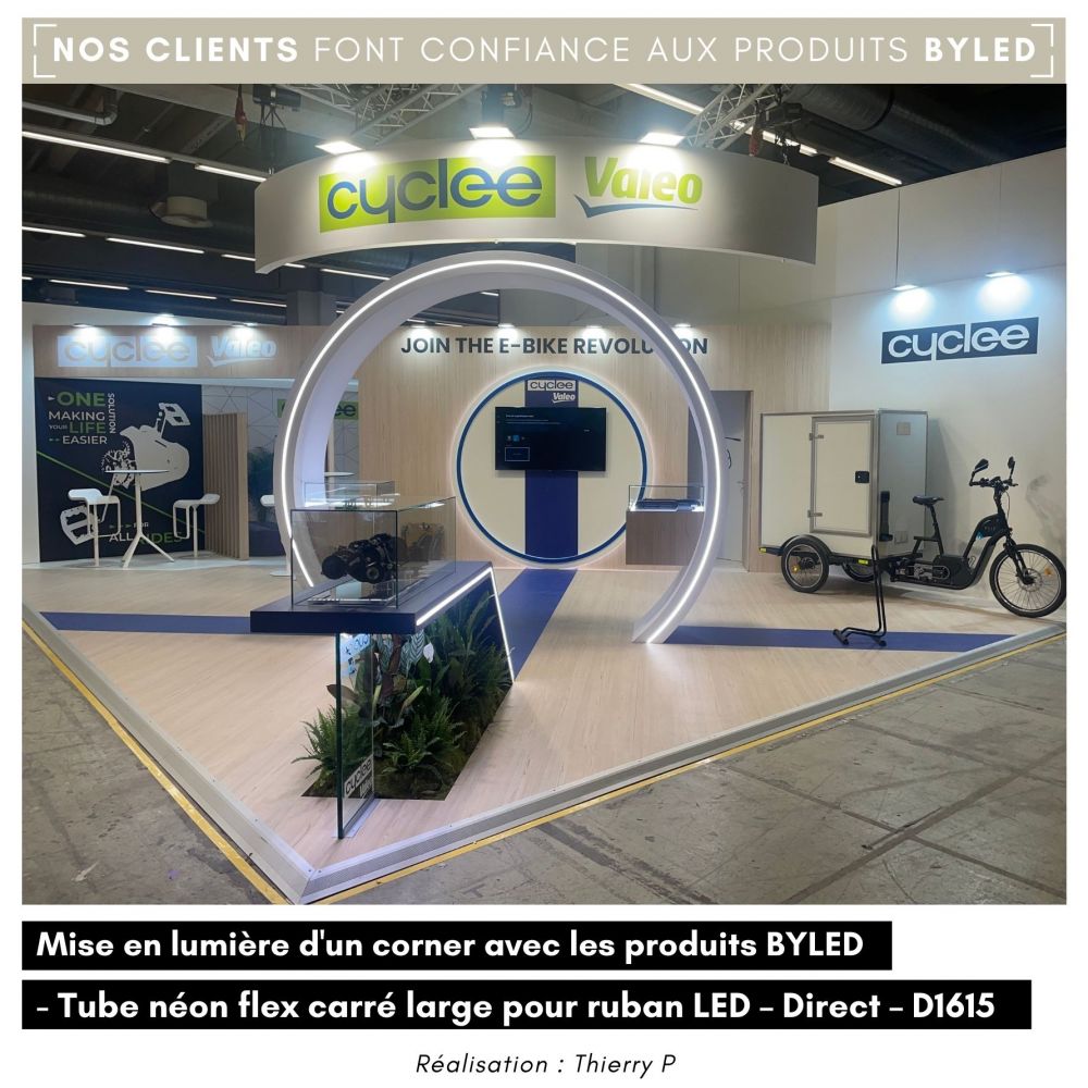 Tube néon flex pour ruban LED - 16x15mm - Direct - D1615 - à la coupe - Vue supplémentaire