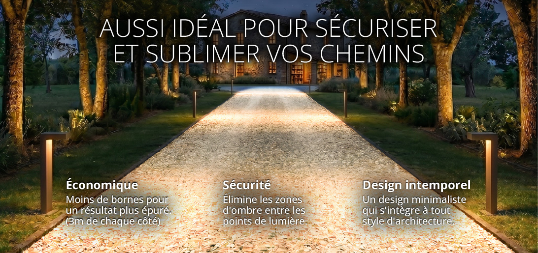 Borne LED >Bokia - Terrain de pétanque