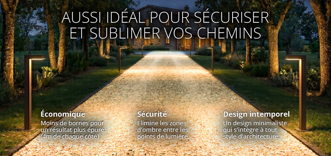 Borne LED >Bokia - Terrain de pétanque
