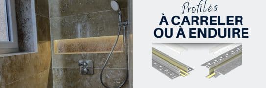Profilés LED à carreler ou à enduire